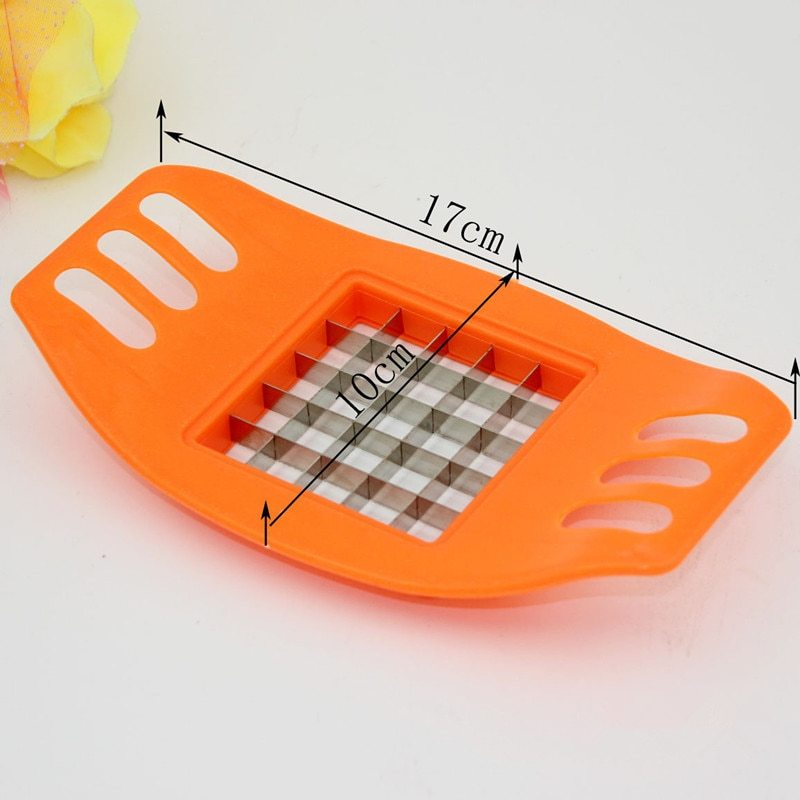 kitchen gadgets 2 Blades Potato Cutter Chopper Stainless French Fries Slicer for kitchen cortador de vegetales Home Kitchen Tool